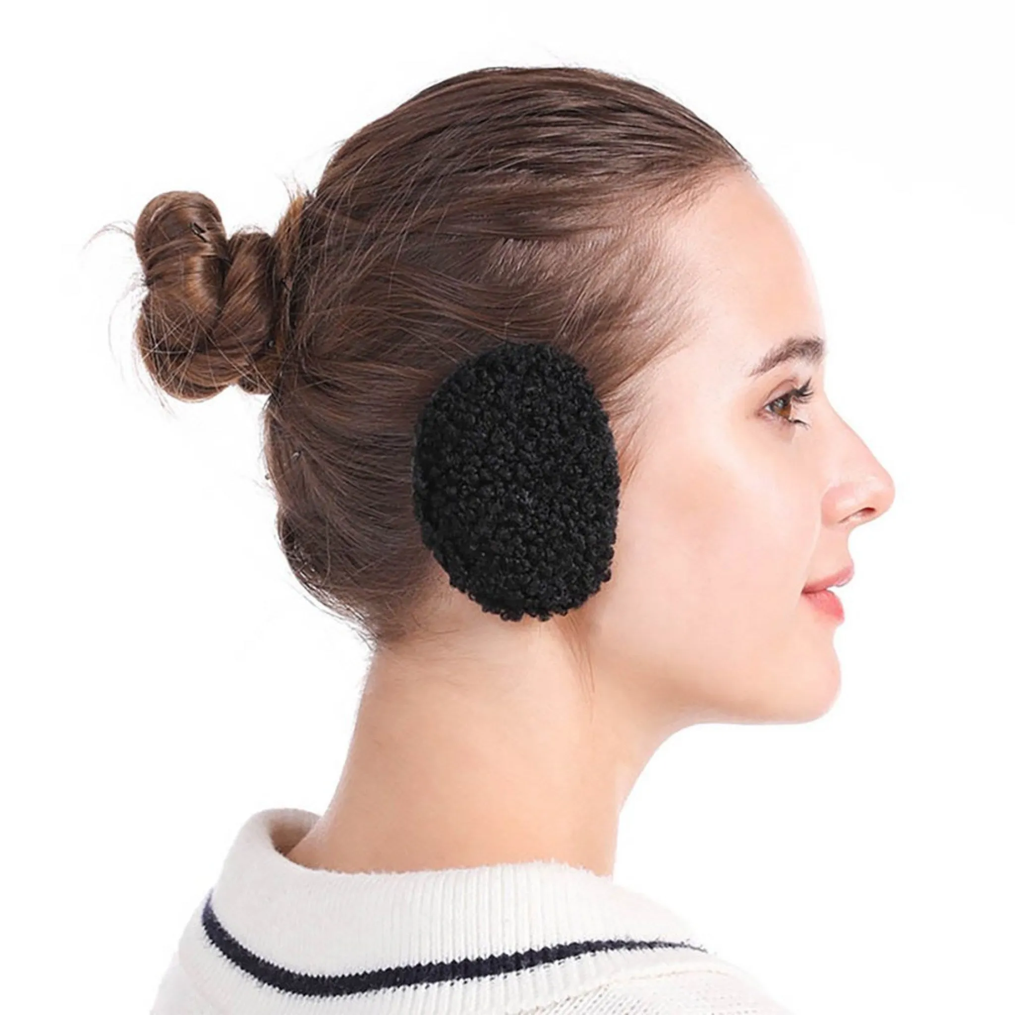 1 1 No-strings Ear Muffs Detachable Earplugs Rabbit Fur Snap-On Warm Ear Winter Accessories - Ear Muffs - 🏆 #55 - Clothing/Accessories - Best of December