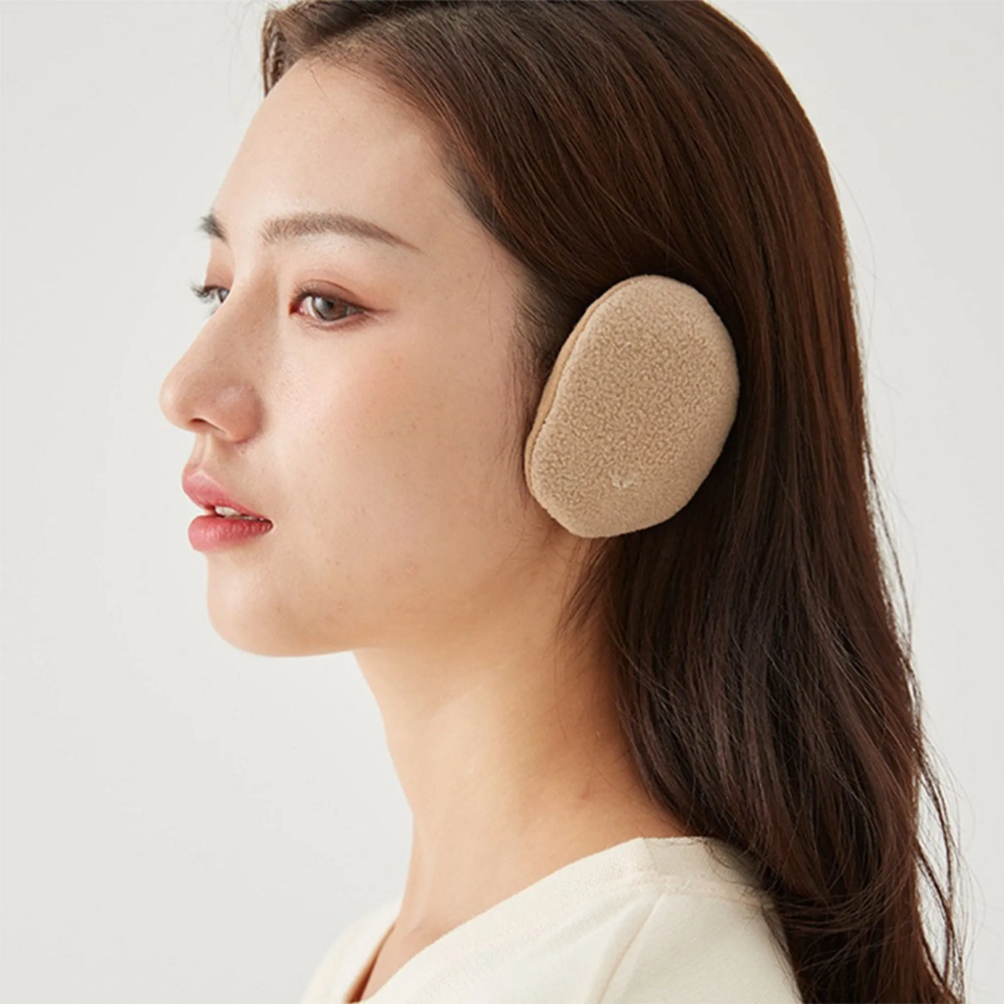 1 1 No-strings Ear Muffs Detachable Earplugs Rabbit Fur Snap-On Warm Ear Winter Accessories - Ear Muffs - 🏆 #55 - Clothing/Accessories - Best of December
