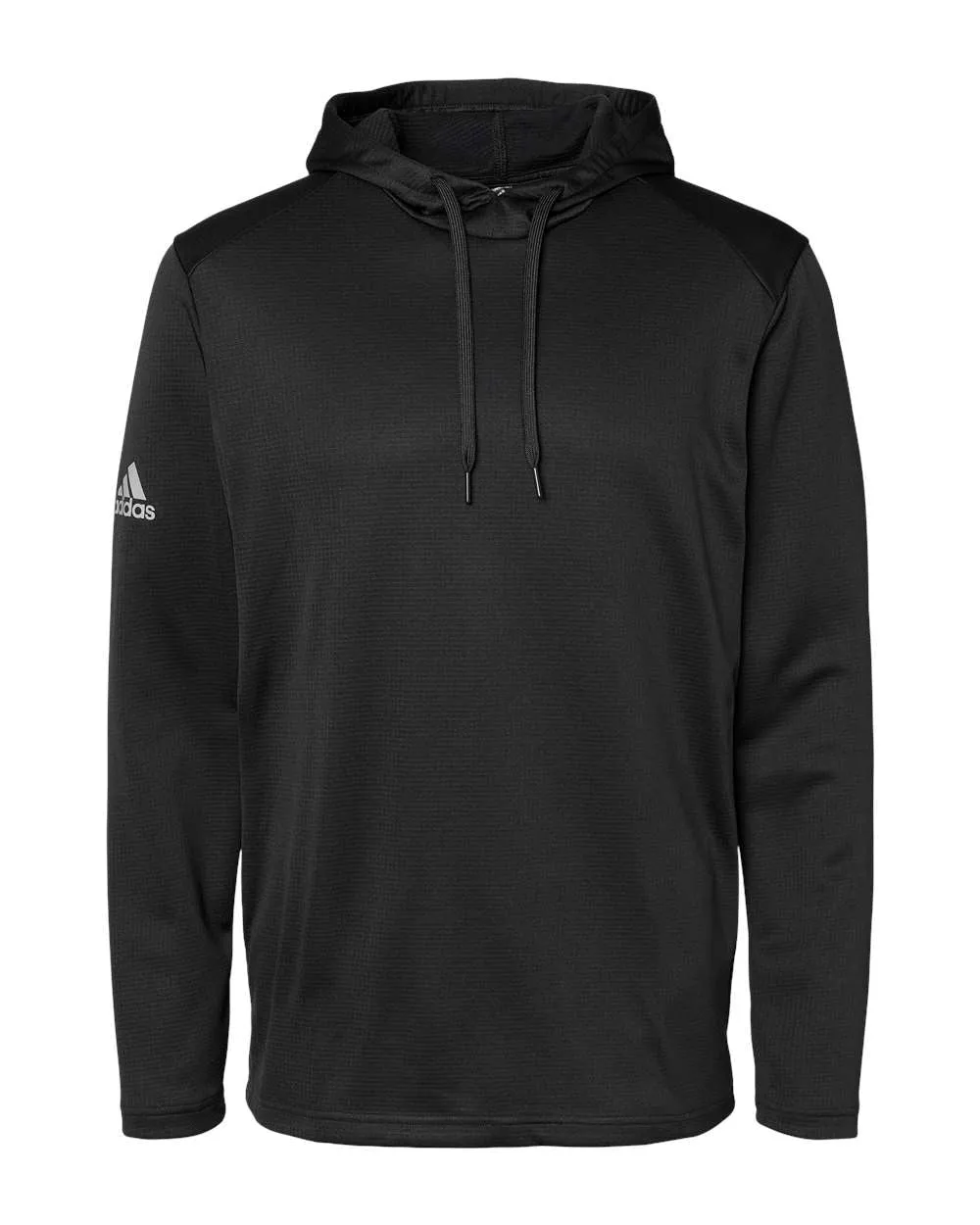Adidas Textured Mixed Media Hooded Sweatshirt A530