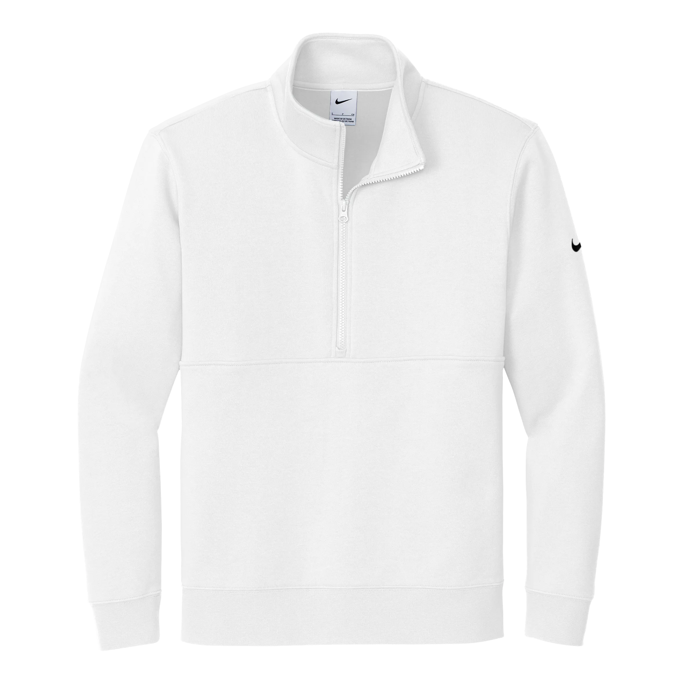 B2457M Mens Club Fleece Sleeve Swoosh 1/2-Zip