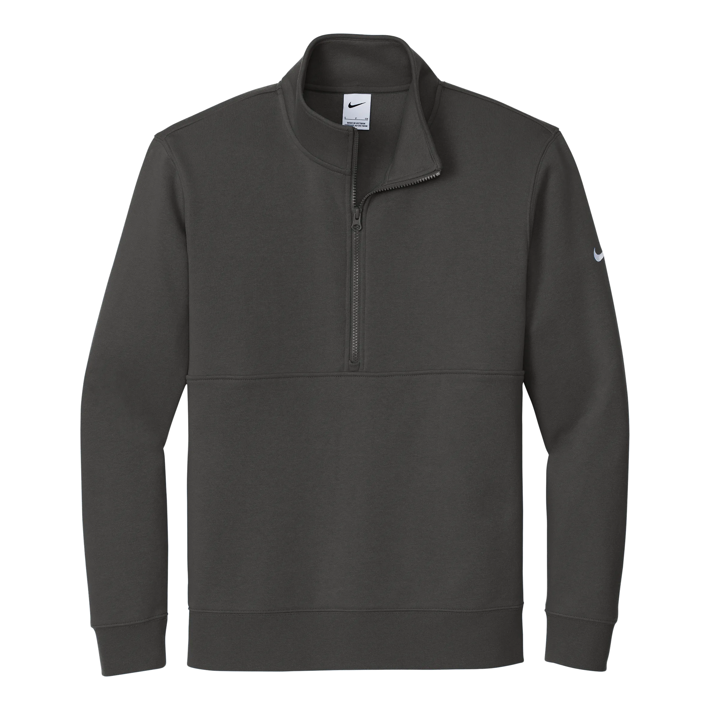 B2457M Mens Club Fleece Sleeve Swoosh 1/2-Zip
