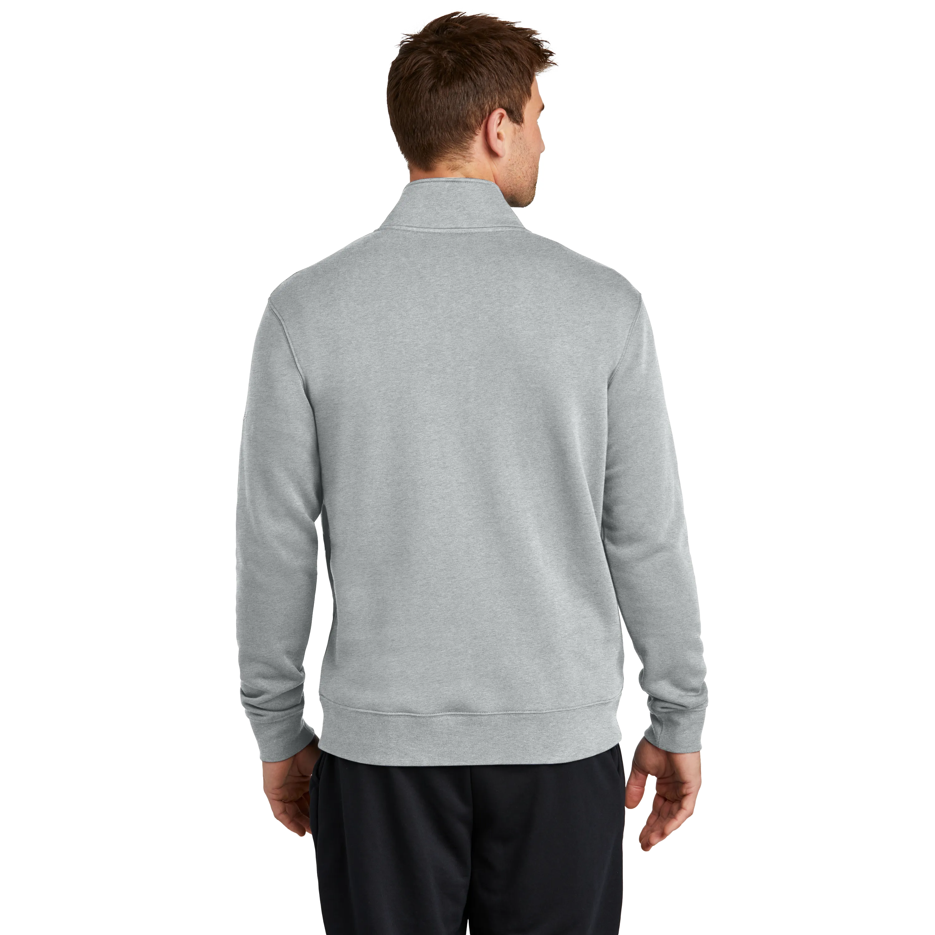 B2457M Mens Club Fleece Sleeve Swoosh 1/2-Zip