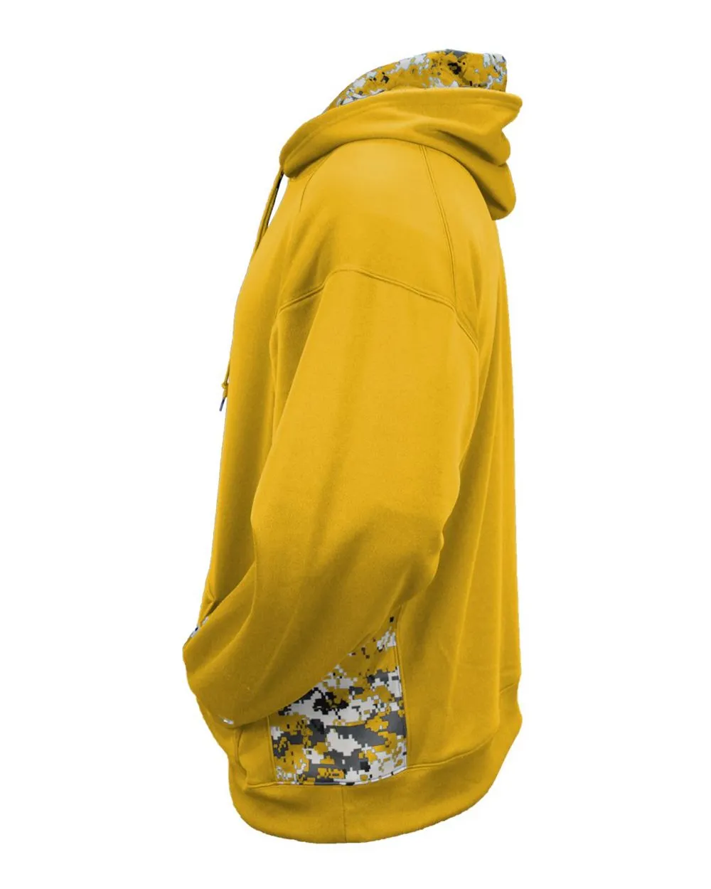 Badger Digital Camo Colorblock Performance Fleece Hooded Sweatshirt 1464