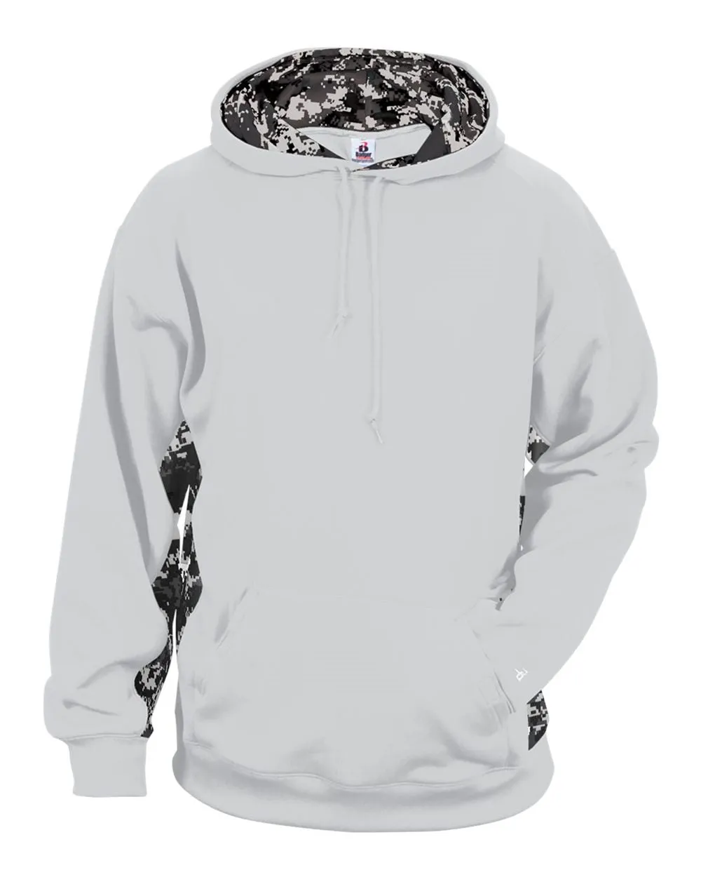 Badger Digital Camo Colorblock Performance Fleece Hooded Sweatshirt 1464