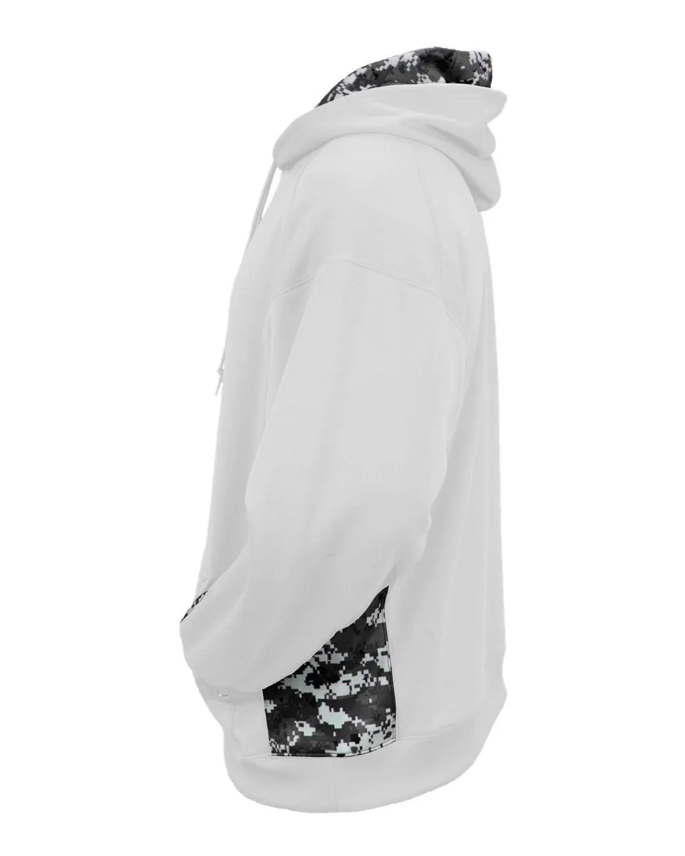 Badger Digital Camo Colorblock Performance Fleece Hooded Sweatshirt 1464