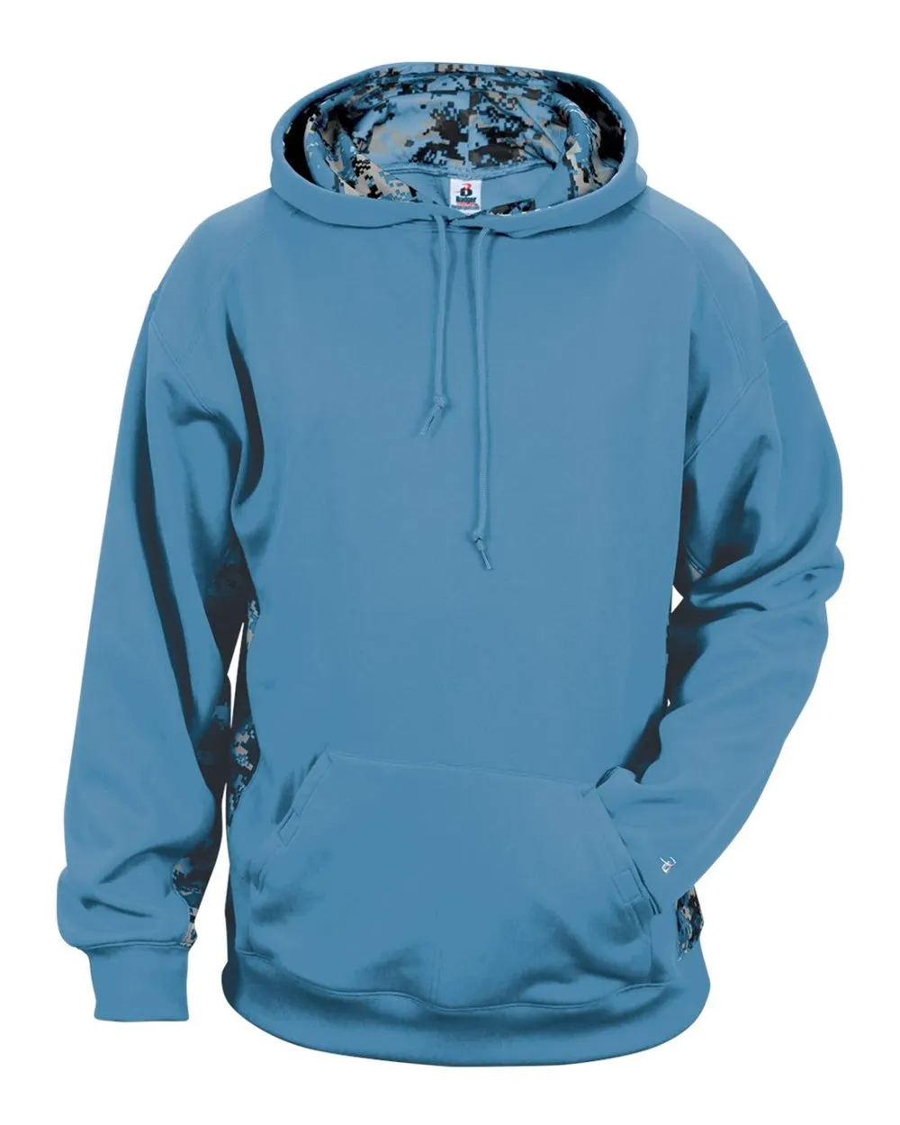 Badger Digital Camo Colorblock Performance Fleece Hooded Sweatshirt 1464