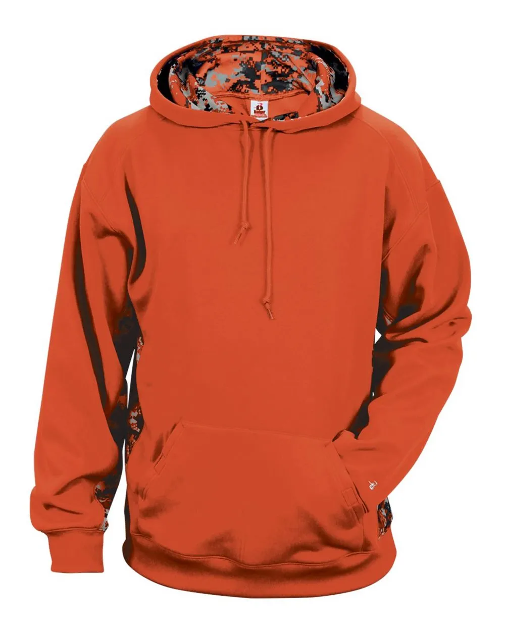 Badger Digital Camo Colorblock Performance Fleece Hooded Sweatshirt 1464