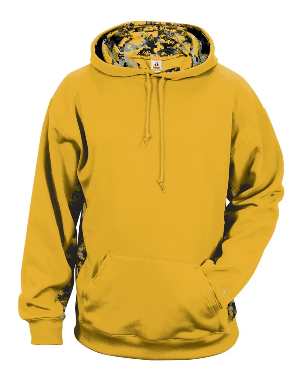 Badger Digital Camo Colorblock Performance Fleece Hooded Sweatshirt 1464