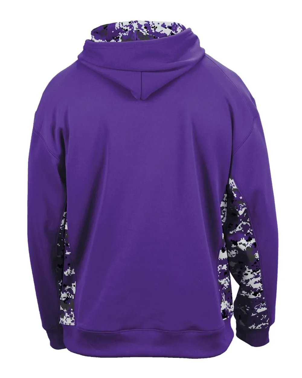 Badger Digital Camo Colorblock Performance Fleece Hooded Sweatshirt 1464