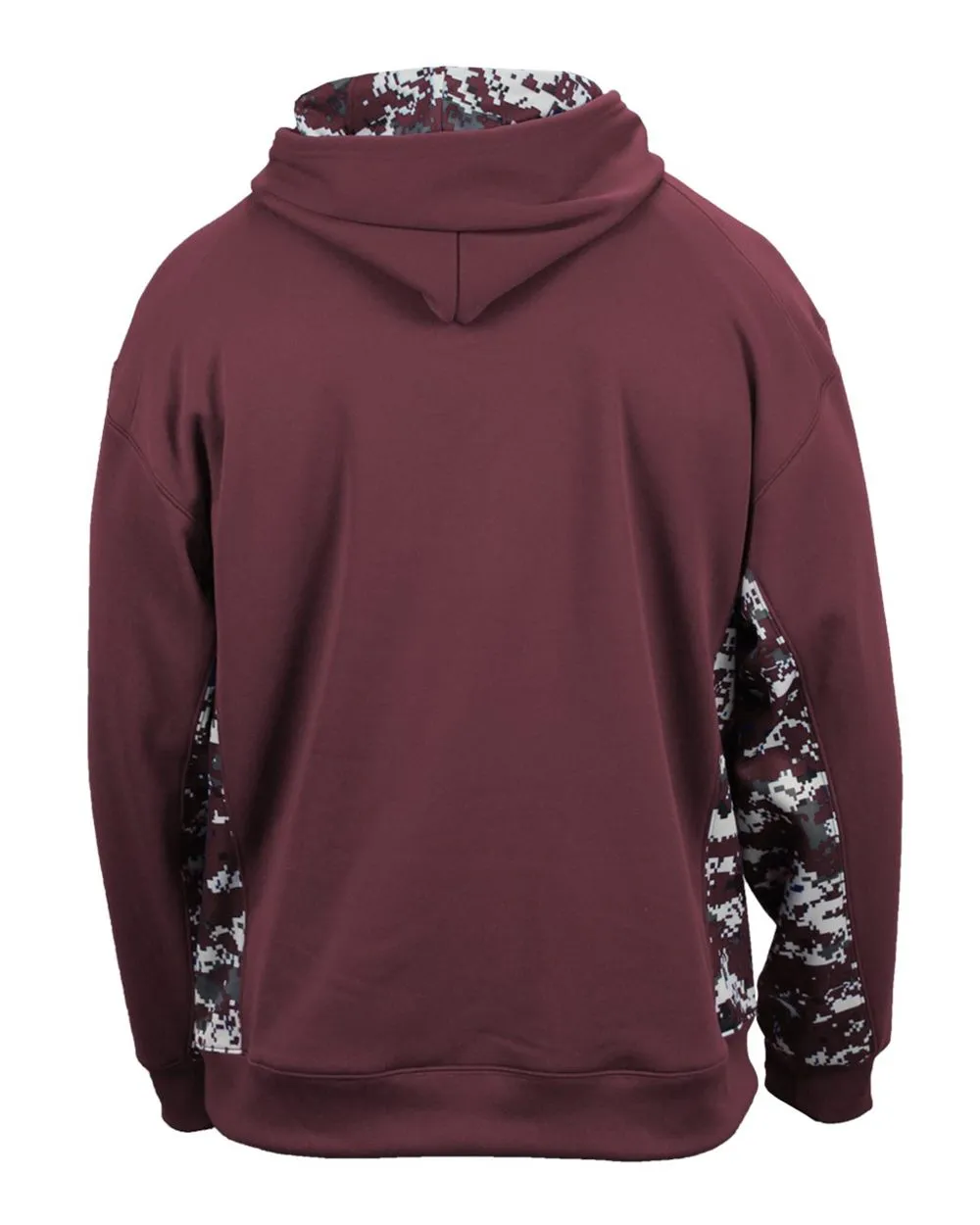 Badger Digital Camo Colorblock Performance Fleece Hooded Sweatshirt 1464