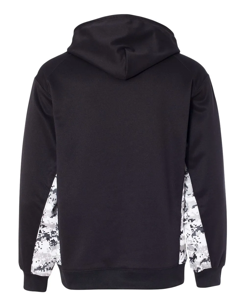 Badger Digital Camo Colorblock Performance Fleece Hooded Sweatshirt 1464