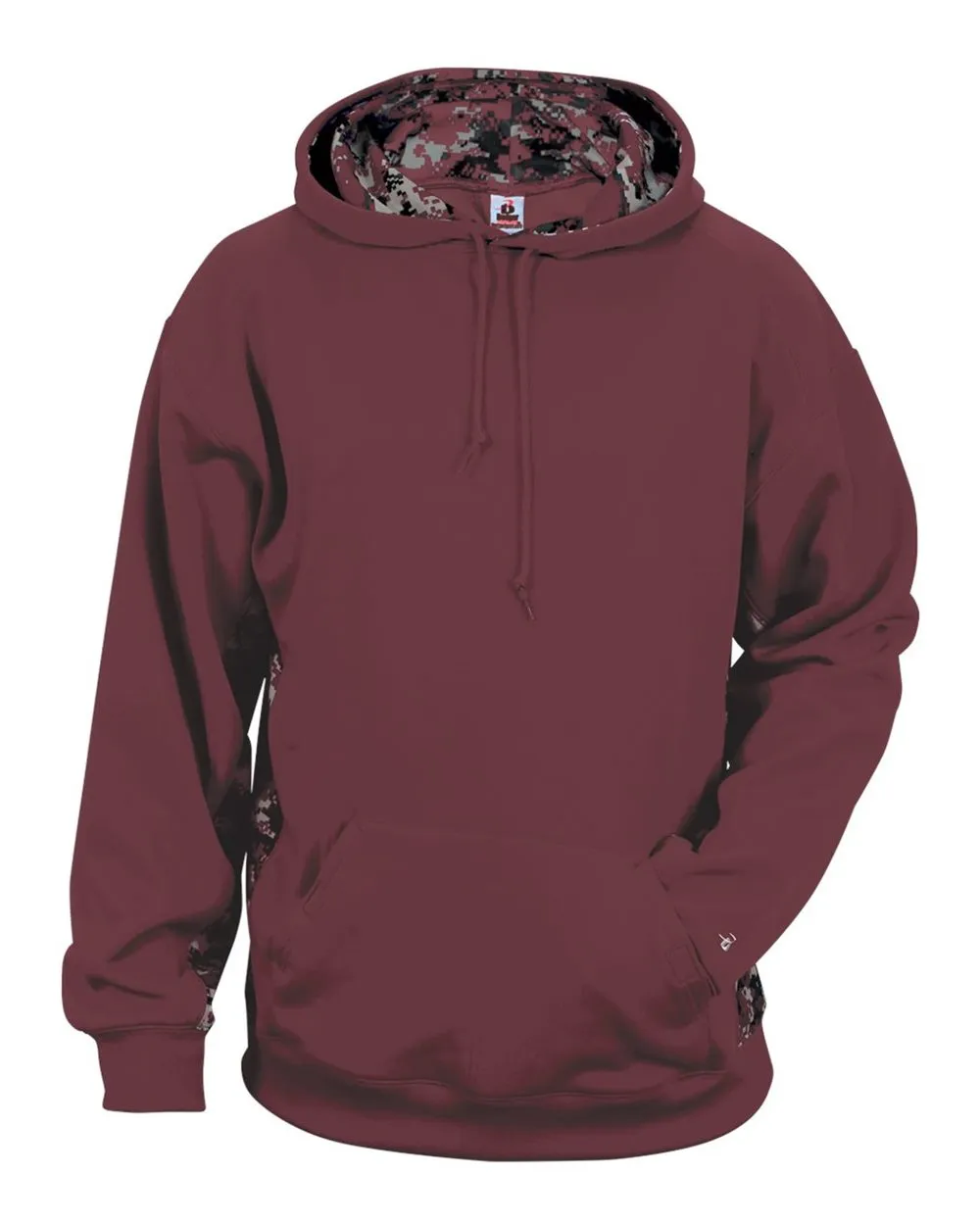 Badger Digital Camo Colorblock Performance Fleece Hooded Sweatshirt 1464