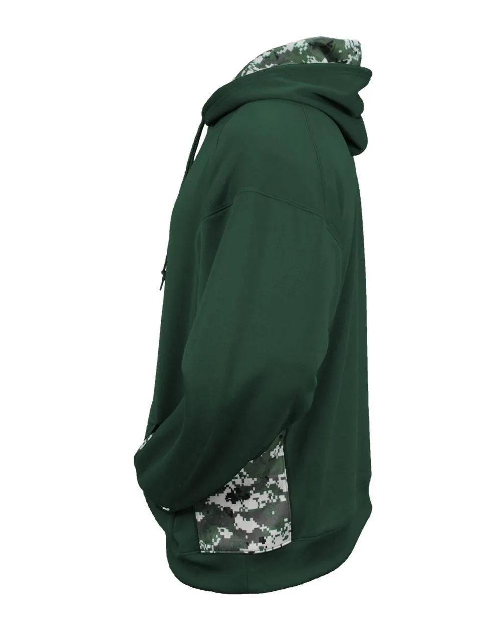 Badger Digital Camo Colorblock Performance Fleece Hooded Sweatshirt 1464