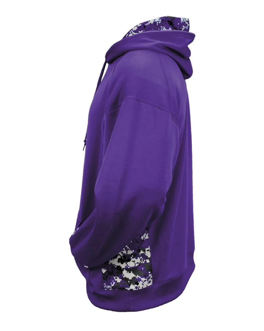 Badger Digital Camo Colorblock Performance Fleece Hooded Sweatshirt 1464
