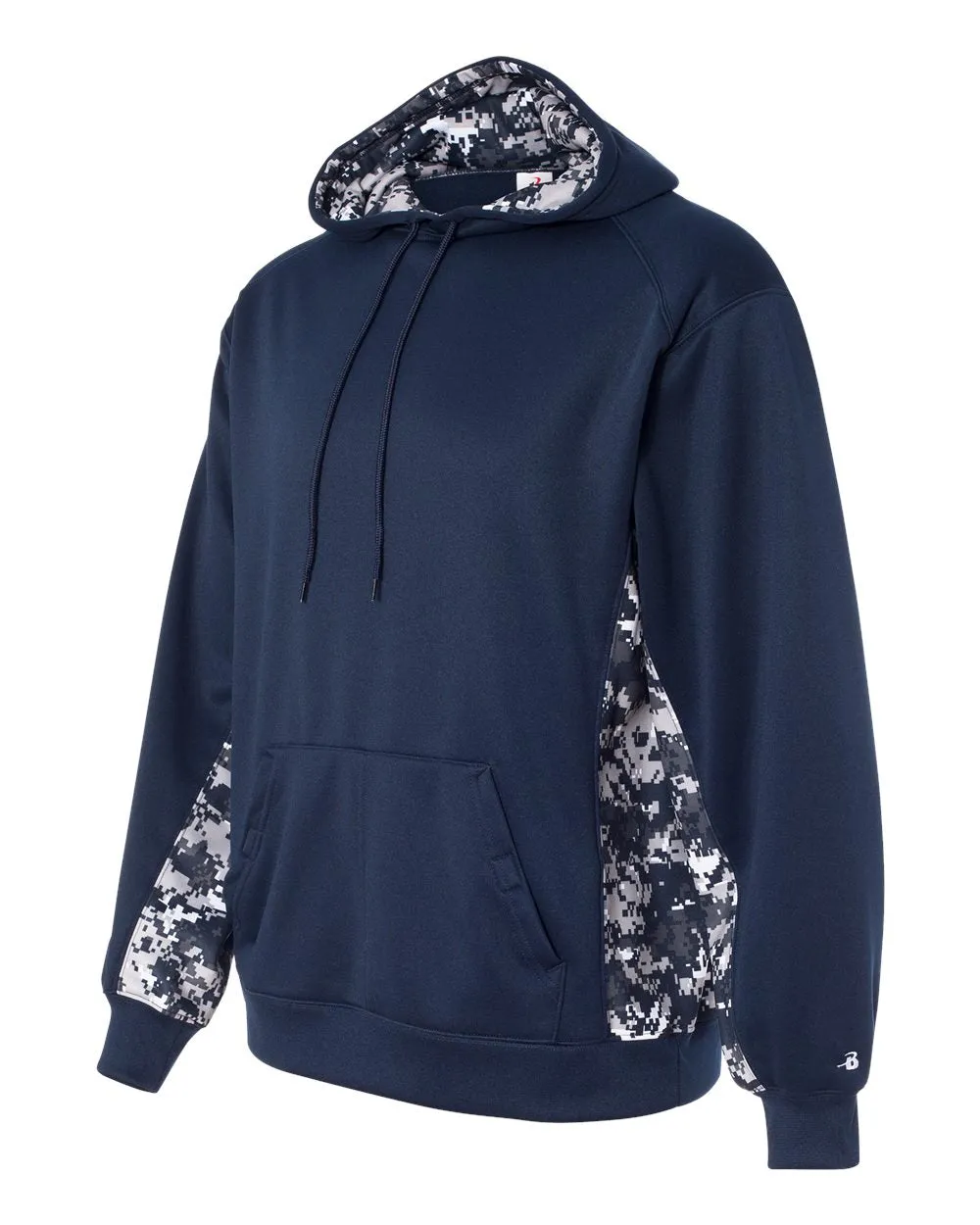 Badger Digital Camo Colorblock Performance Fleece Hooded Sweatshirt 1464