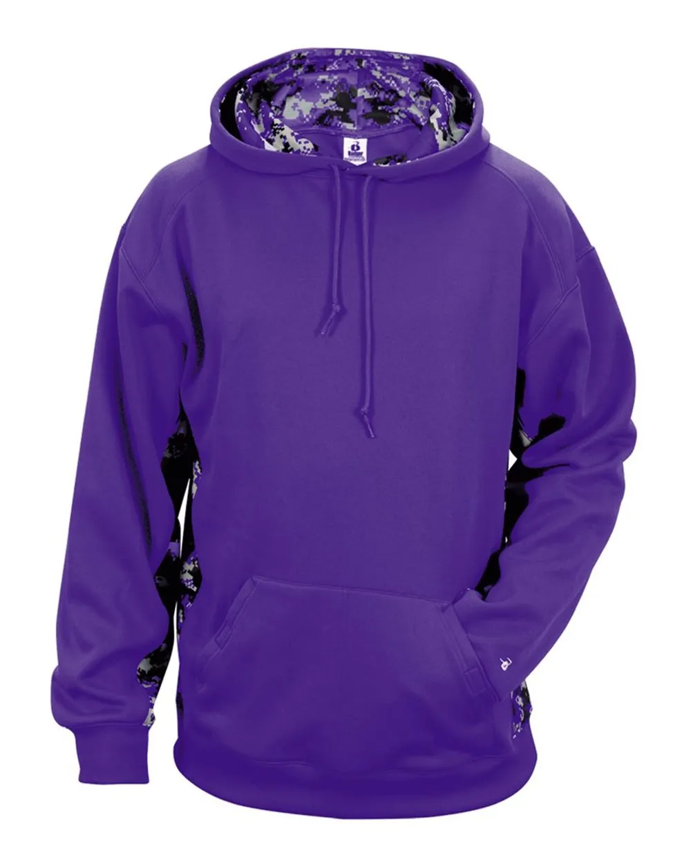 Badger Digital Camo Colorblock Performance Fleece Hooded Sweatshirt 1464
