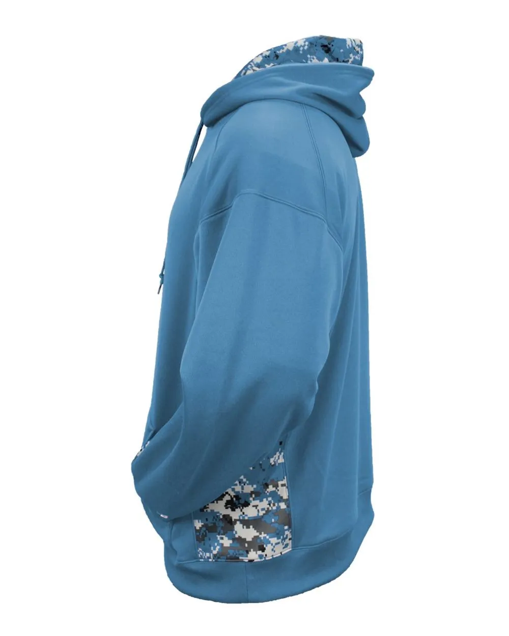 Badger Digital Camo Colorblock Performance Fleece Hooded Sweatshirt 1464