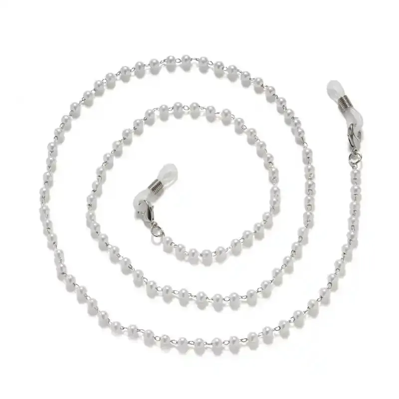 Chain Pearl Beaded Eyewear Holder Accessory