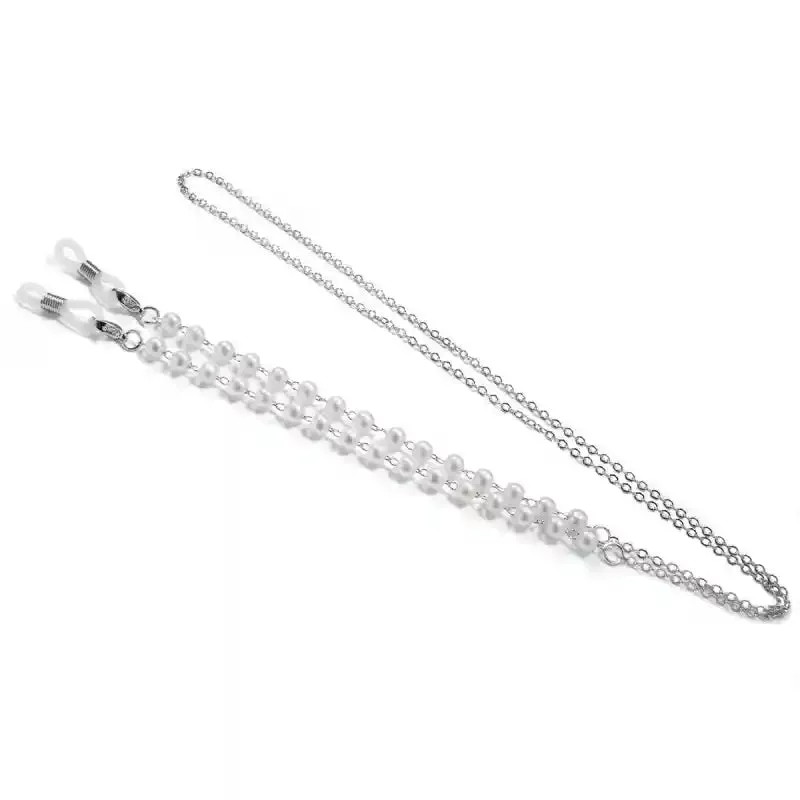 Chain Pearl Beaded Eyewear Holder Accessory