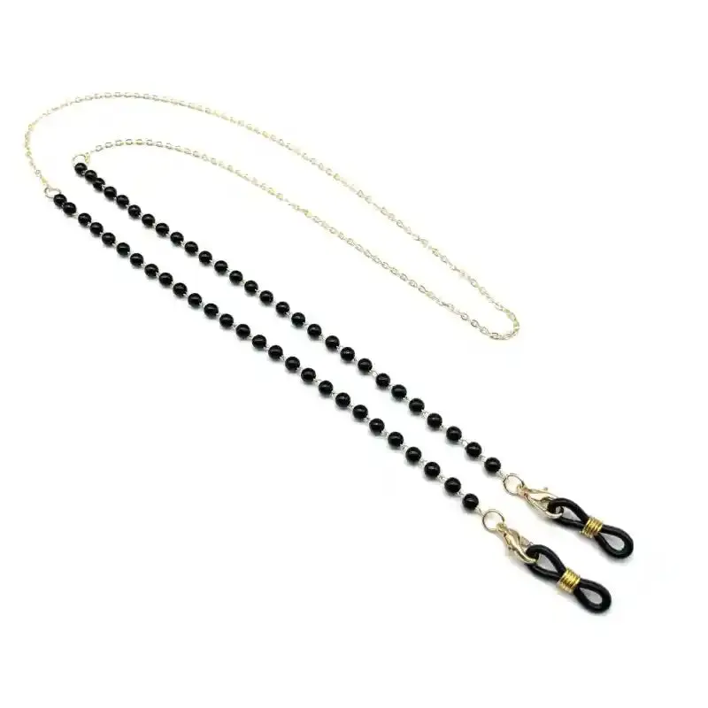 Chain Pearl Beaded Eyewear Holder Accessory