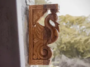 Classic Bird Solid Teak Door Bracket