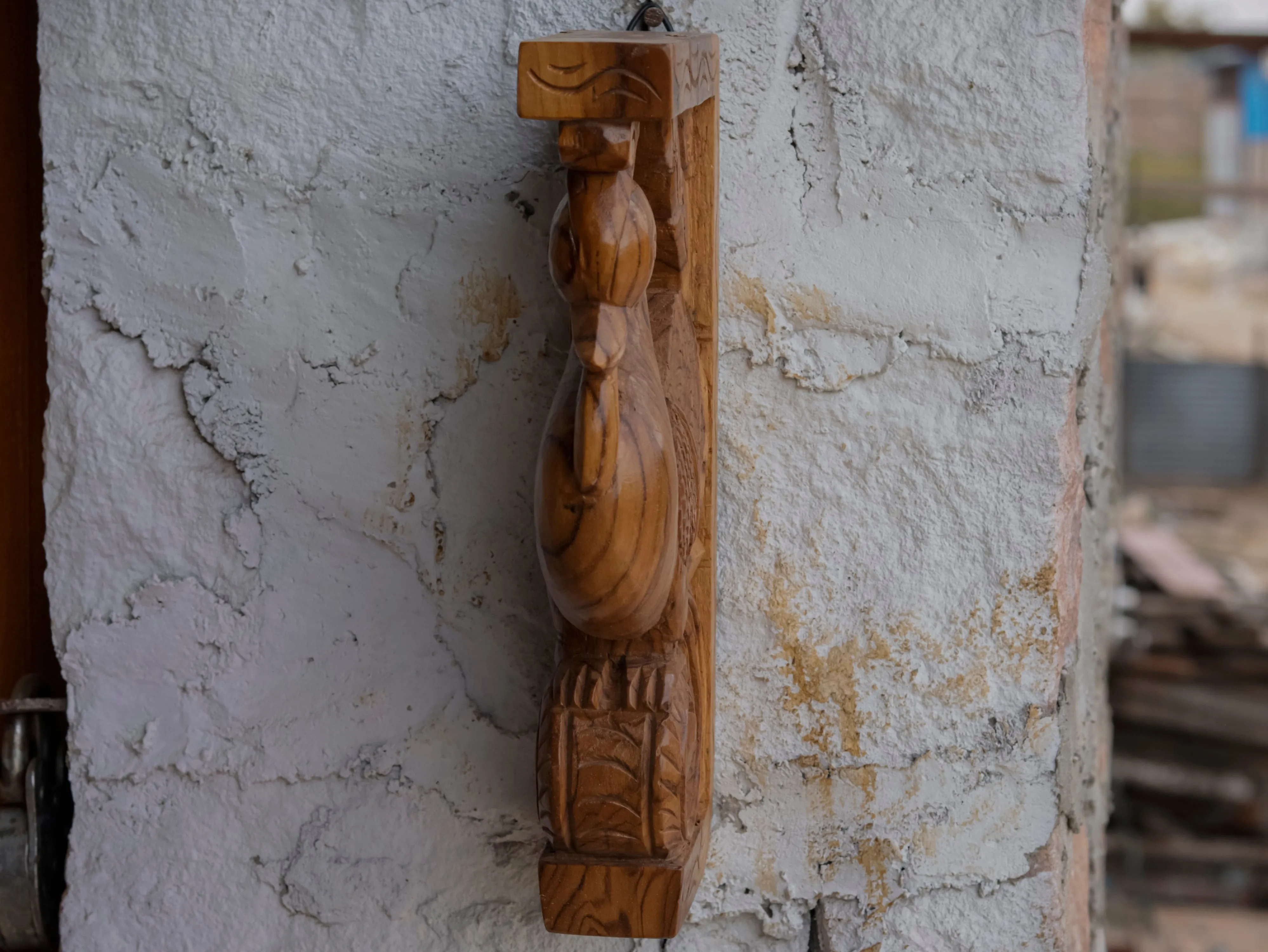 Classic Bird Solid Teak Door Bracket