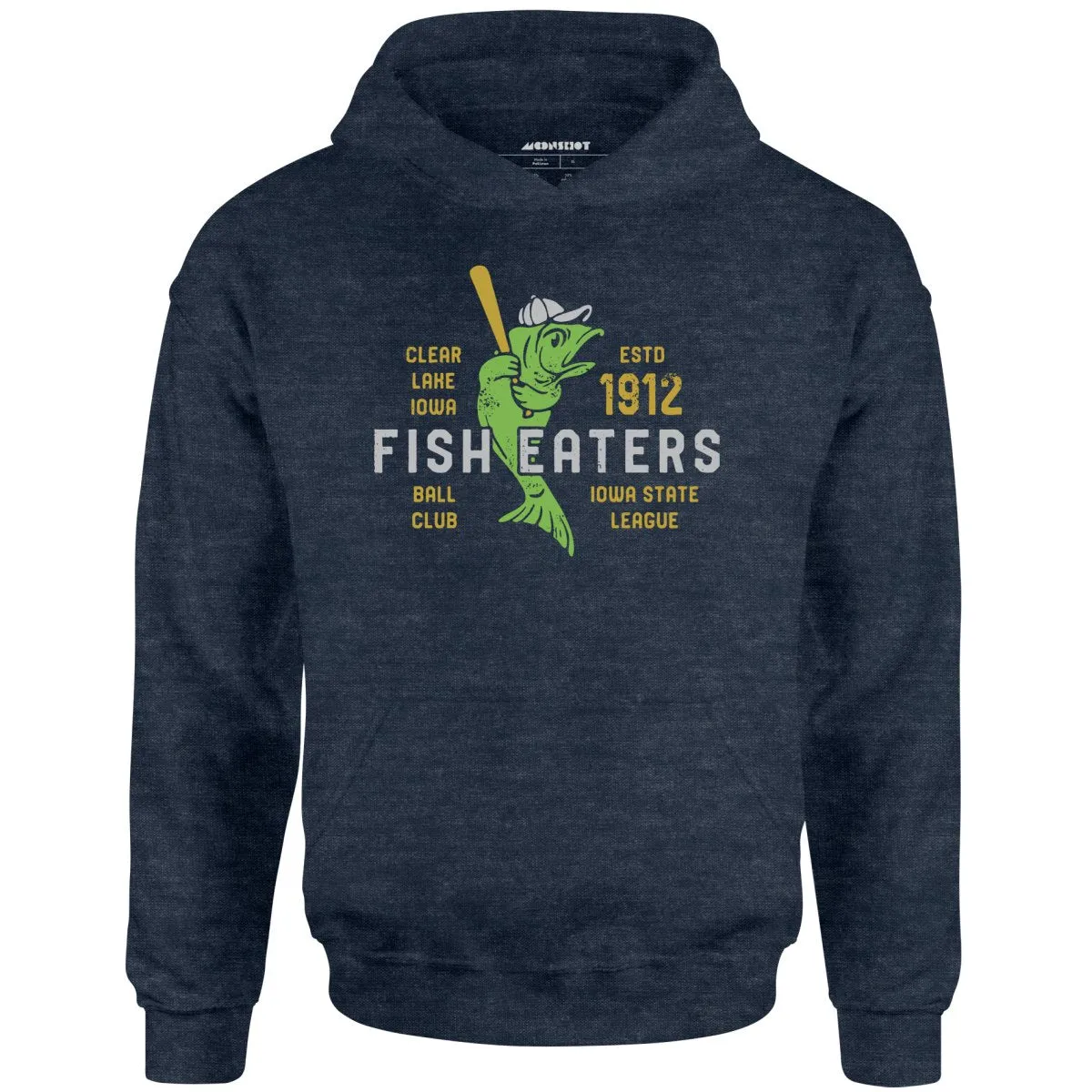 Clear Lake Fish Eaters - Iowa  - Vintage Defunct Baseball Teams - Unisex Hoodie