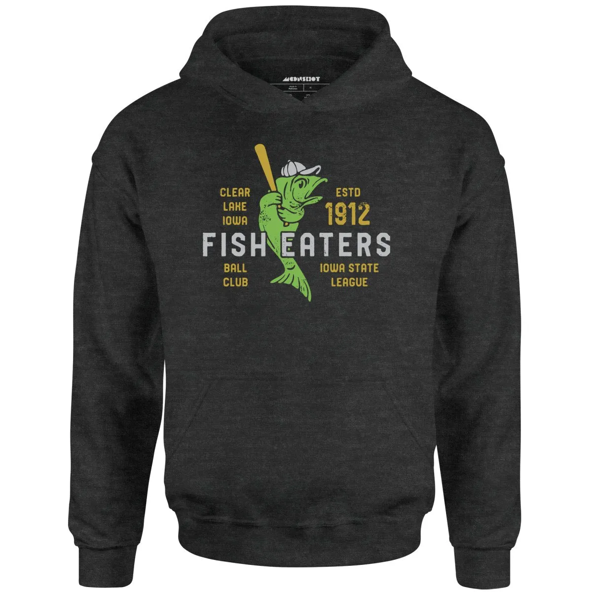 Clear Lake Fish Eaters - Iowa  - Vintage Defunct Baseball Teams - Unisex Hoodie