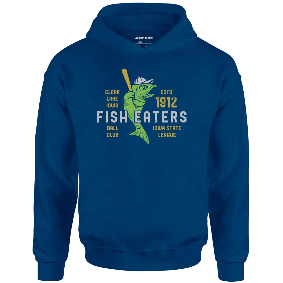 Clear Lake Fish Eaters - Iowa  - Vintage Defunct Baseball Teams - Unisex Hoodie