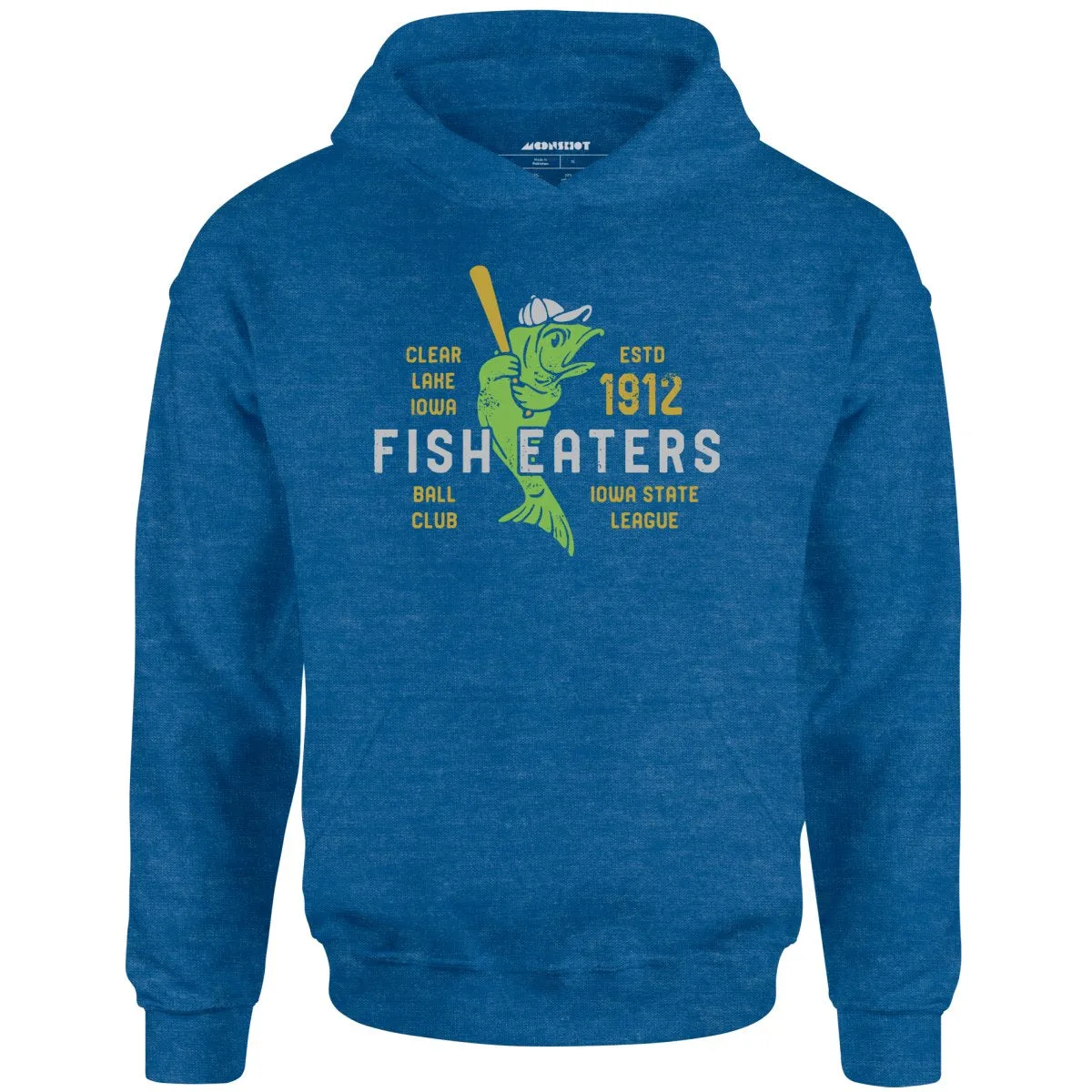 Clear Lake Fish Eaters - Iowa  - Vintage Defunct Baseball Teams - Unisex Hoodie