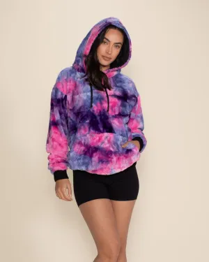 Cotton Candy Kitty Hooded ULTRA SOFT Faux Fur Hoodie | Women's