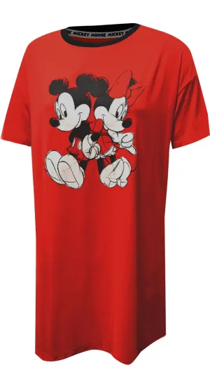 Disney's Mickey Mouse and Minnie Mouse Classic Red Nightshirt