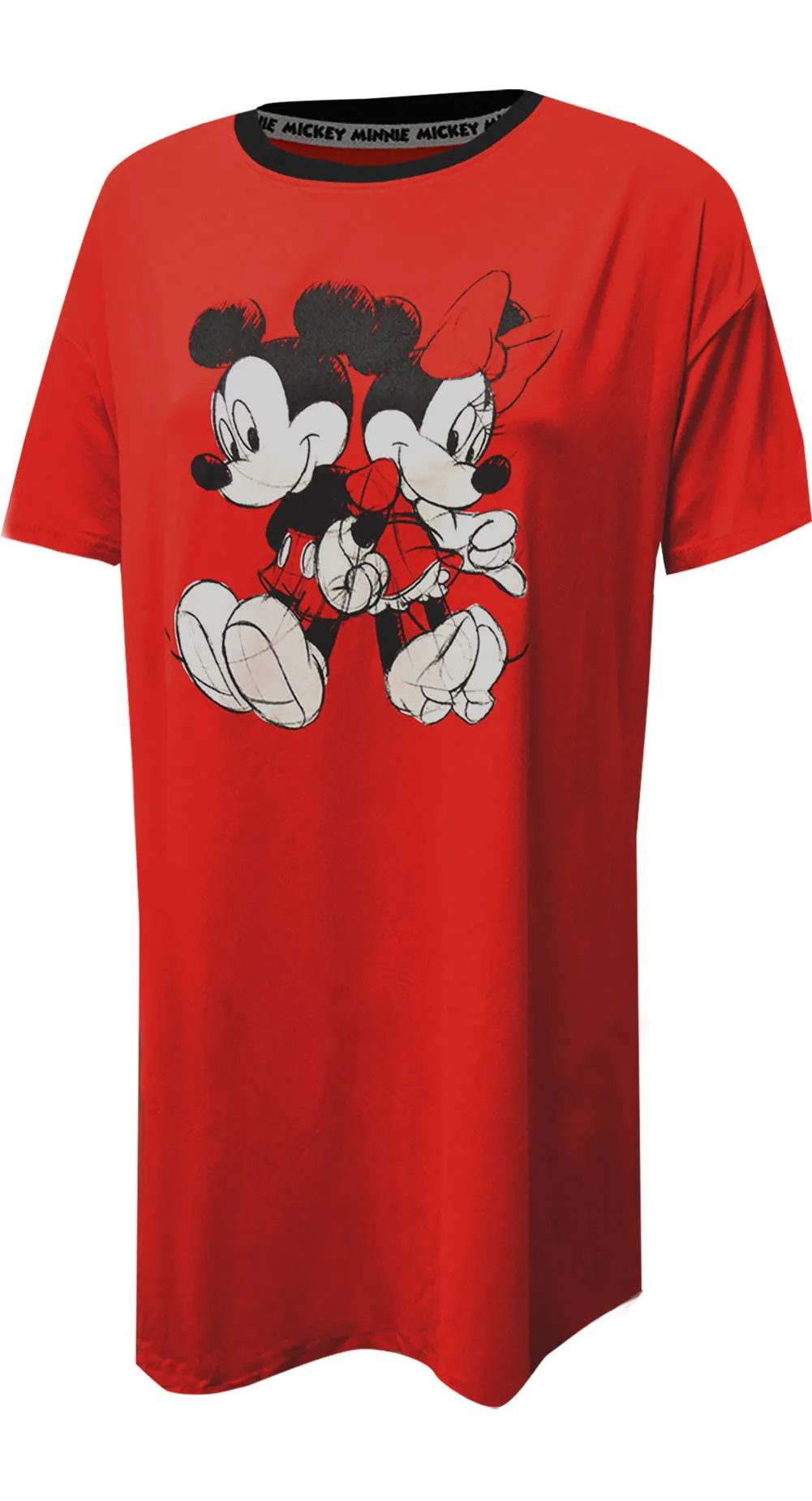 Disney's Mickey Mouse and Minnie Mouse Classic Red Nightshirt