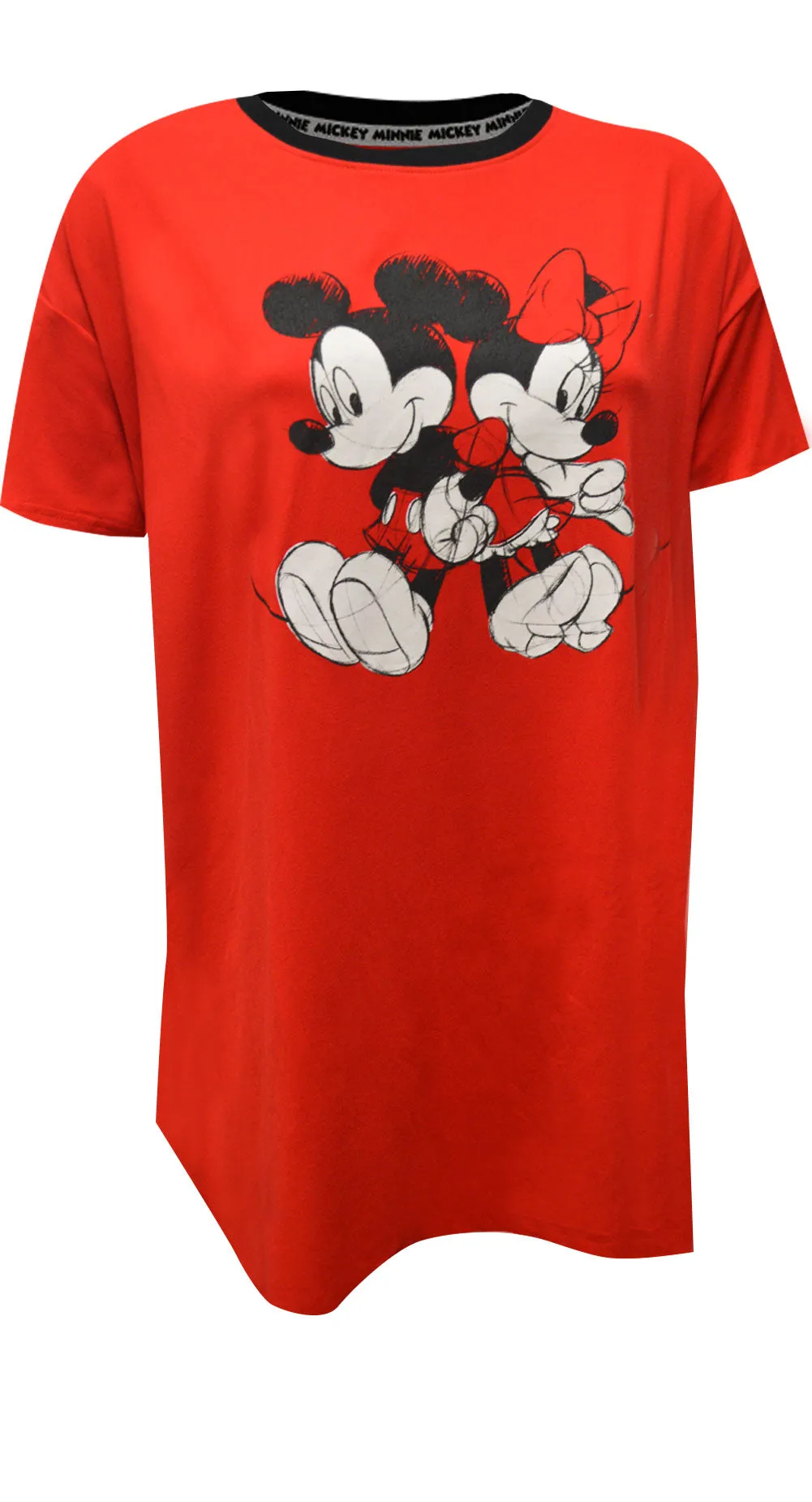 Disney's Mickey Mouse and Minnie Mouse Classic Red Nightshirt
