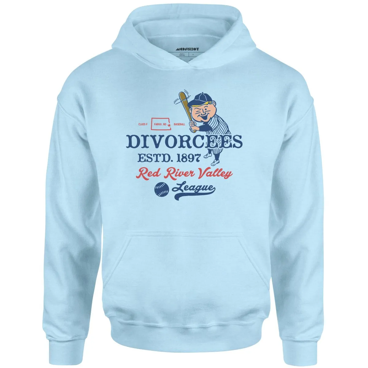 Fargo Divorcees - North Dakota - Vintage Defunct Baseball Teams - Unisex Hoodie