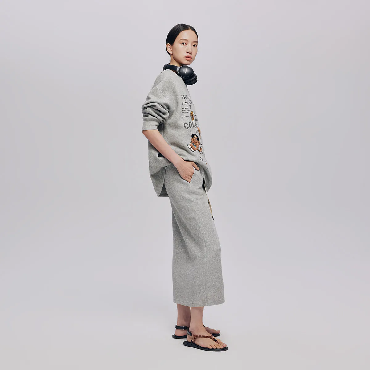 Front slit sports half skirts