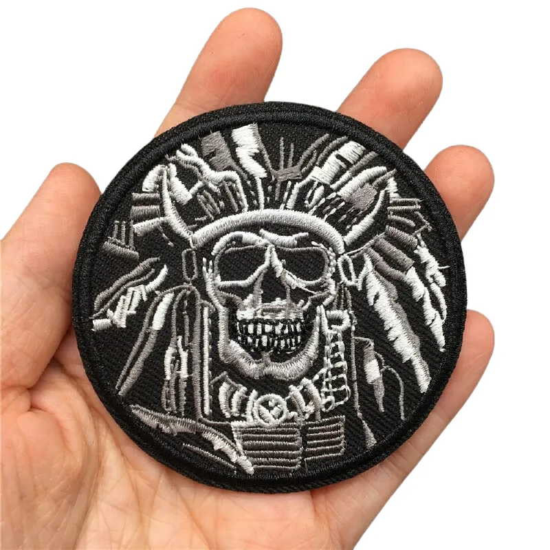 Gothic Patch Of Indian Skull / Stylish Embroidered Accessories / Alternative Fashion