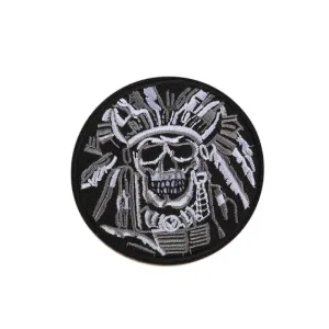Gothic Patch Of Indian Skull / Stylish Embroidered Accessories / Alternative Fashion
