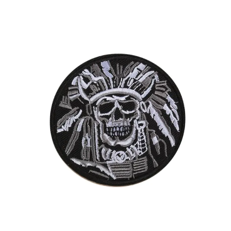 Gothic Patch Of Indian Skull / Stylish Embroidered Accessories / Alternative Fashion