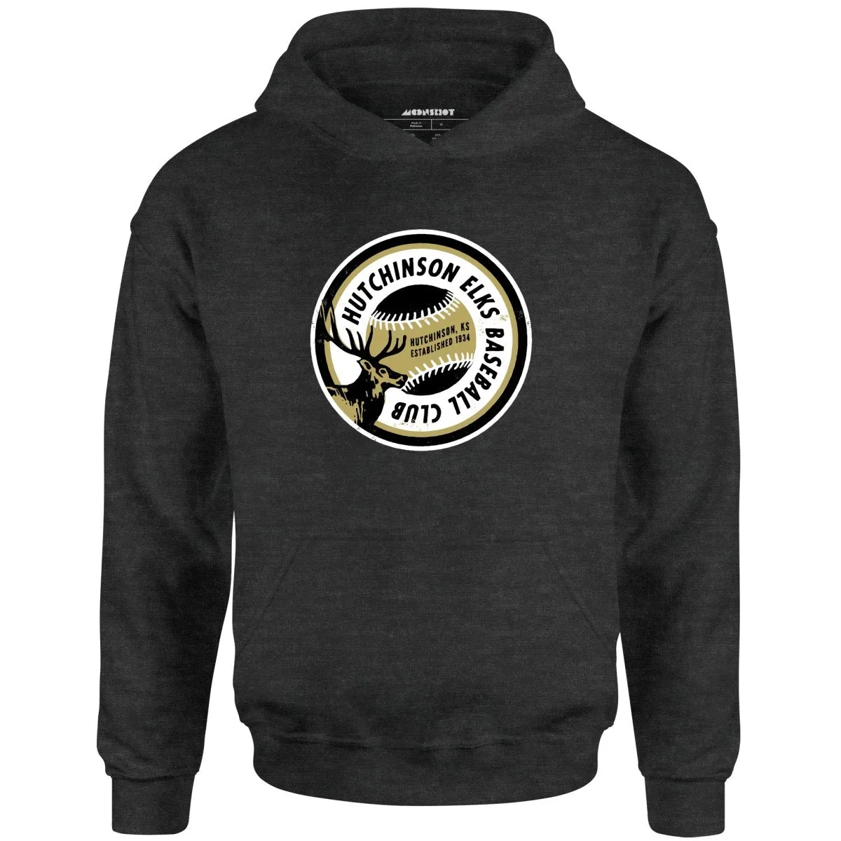 Hutchinson Elks - Kansas - Vintage Defunct Baseball Teams - Unisex Hoodie