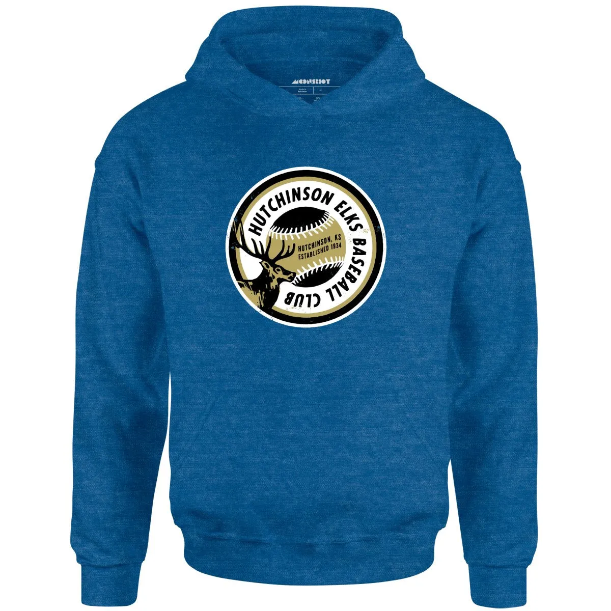 Hutchinson Elks - Kansas - Vintage Defunct Baseball Teams - Unisex Hoodie