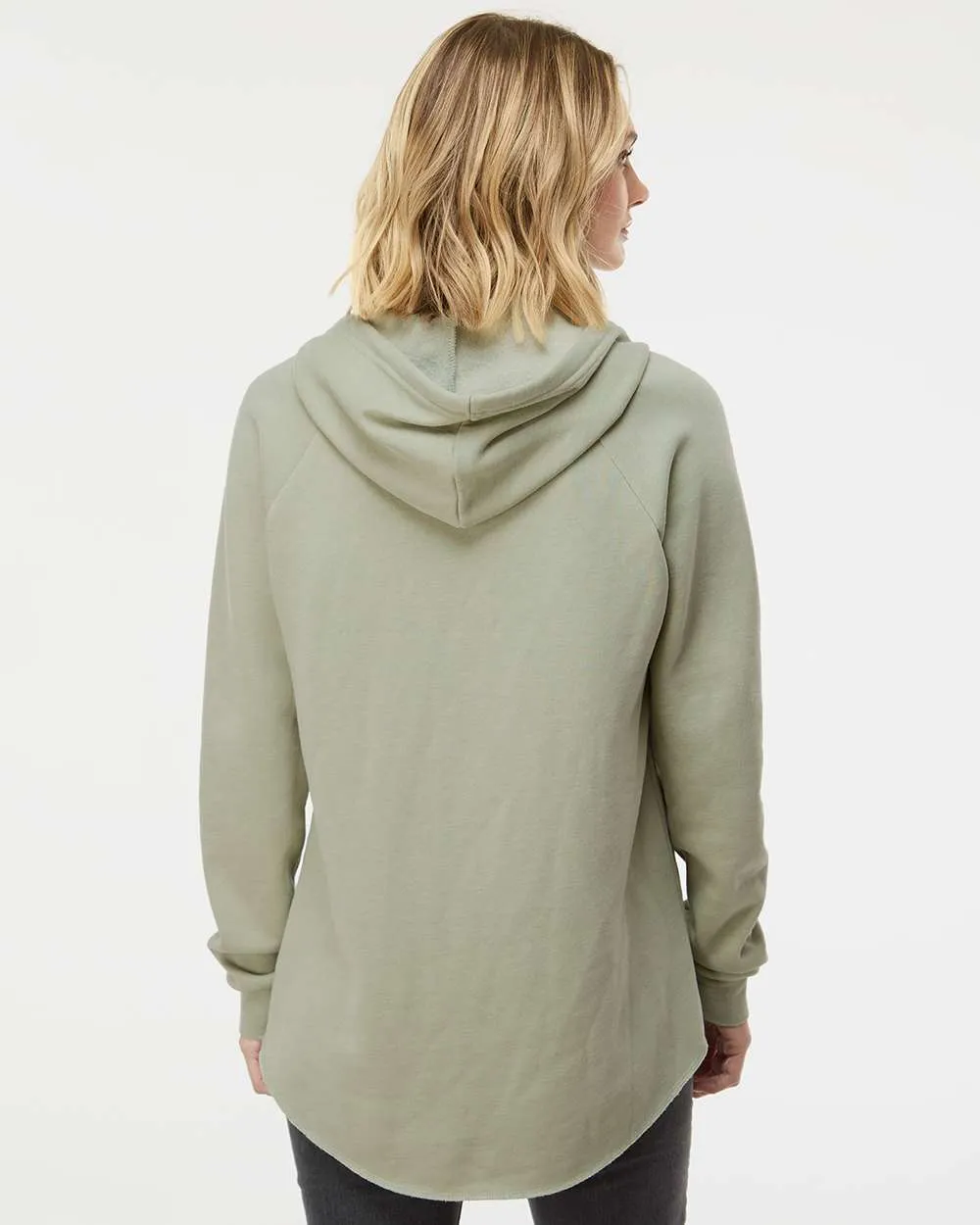 Independent Trading Co. Women’s Lightweight California Wave Wash Hooded Sweatshirt PRM2500