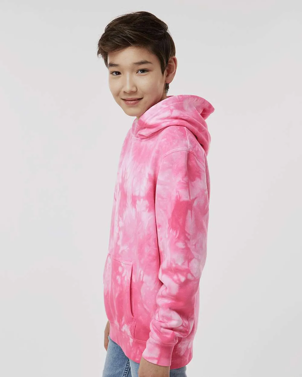 Independent Trading Co. Youth Midweight Tie-Dyed Hooded Sweatshirt PRM1500TD