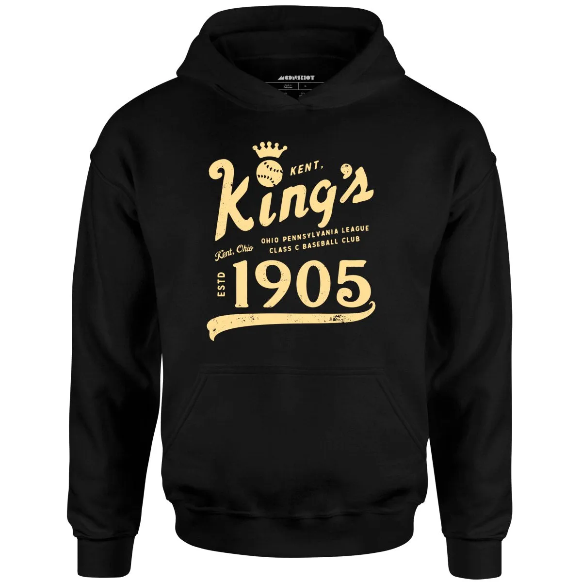 Kent Kings - Ohio - Vintage Defunct Baseball Teams - Unisex Hoodie