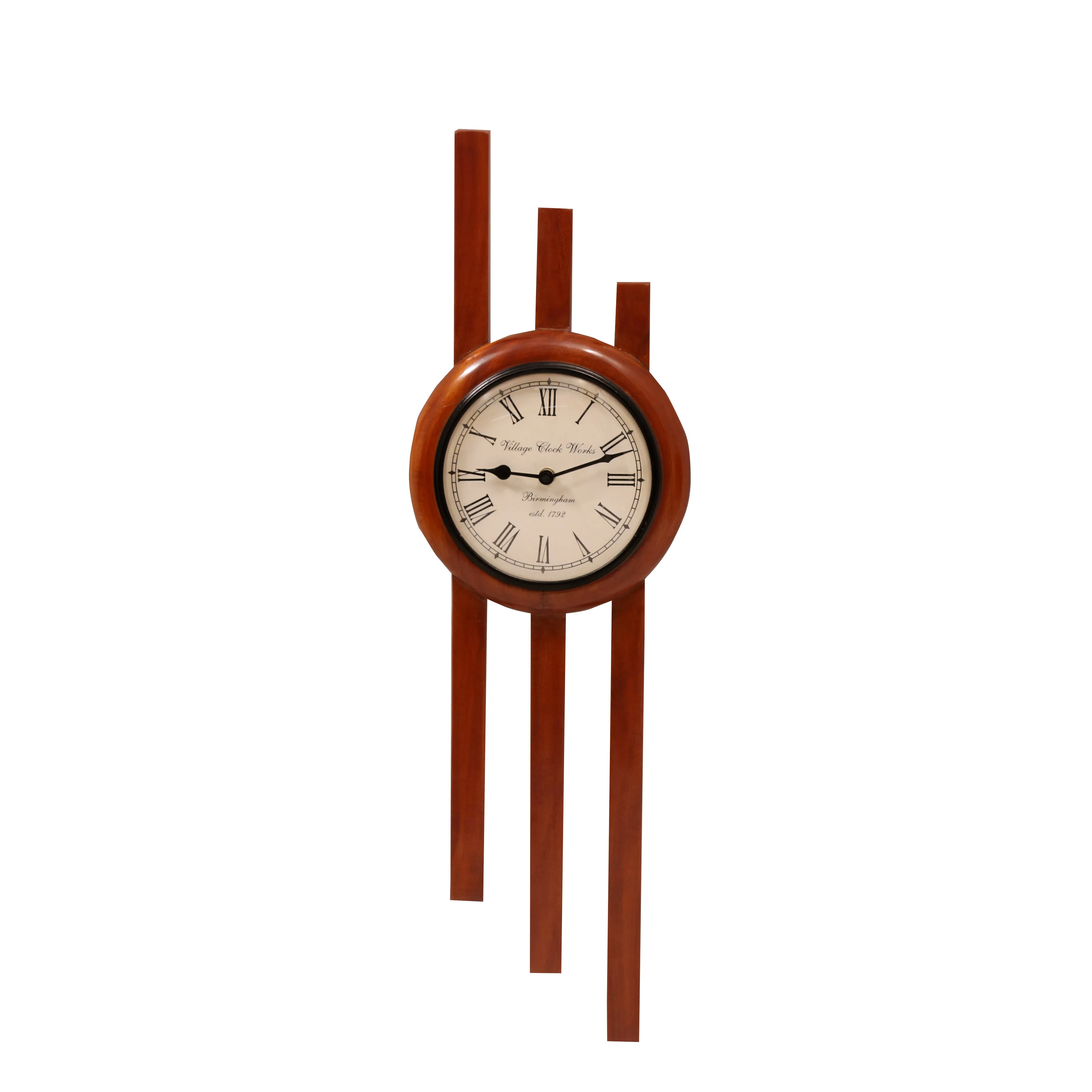 Long Strip Lines Wooden Designer Hanging Clock