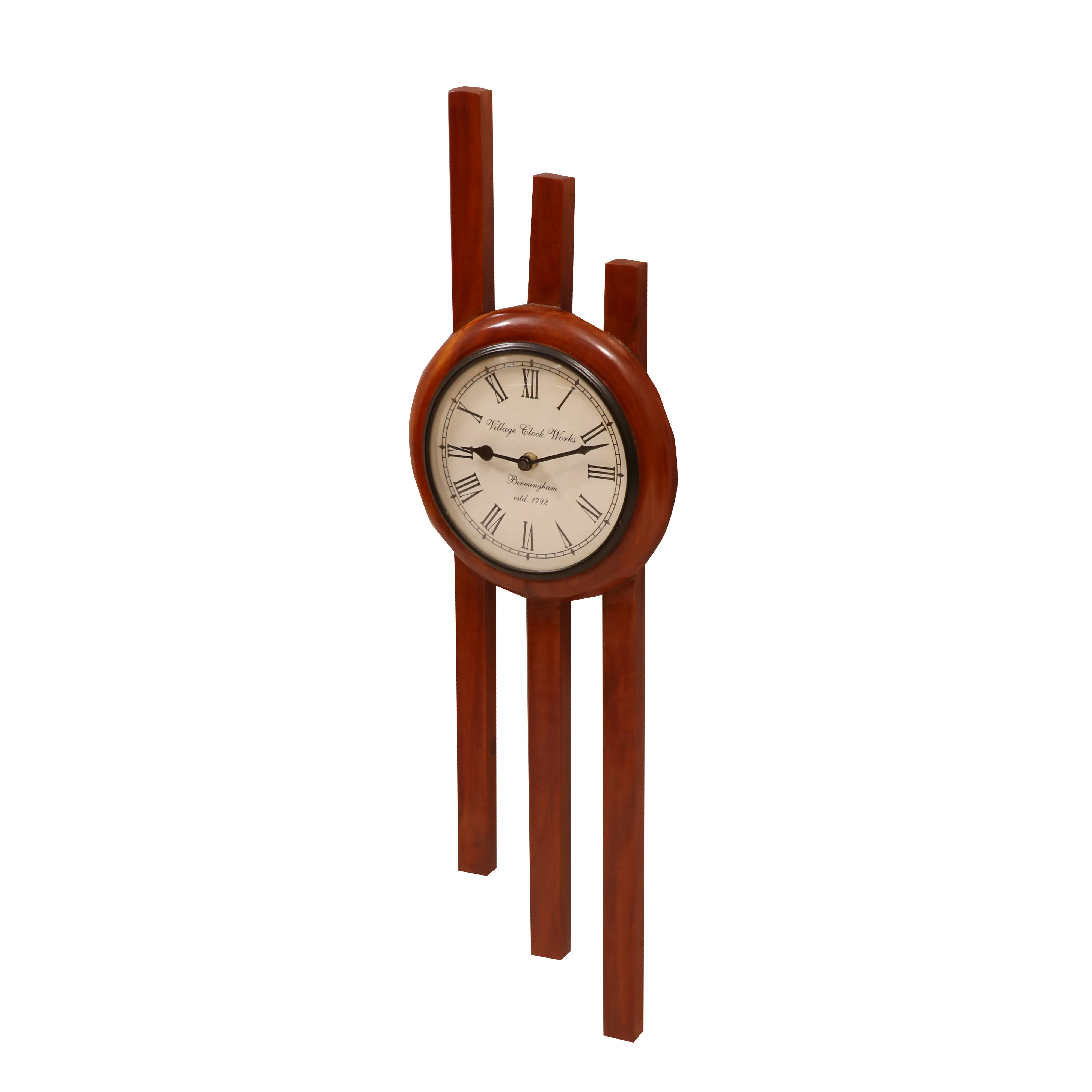 Long Strip Lines Wooden Designer Hanging Clock