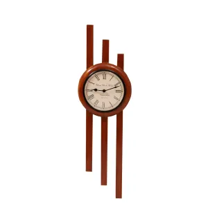 Long Strip Lines Wooden Designer Hanging Clock