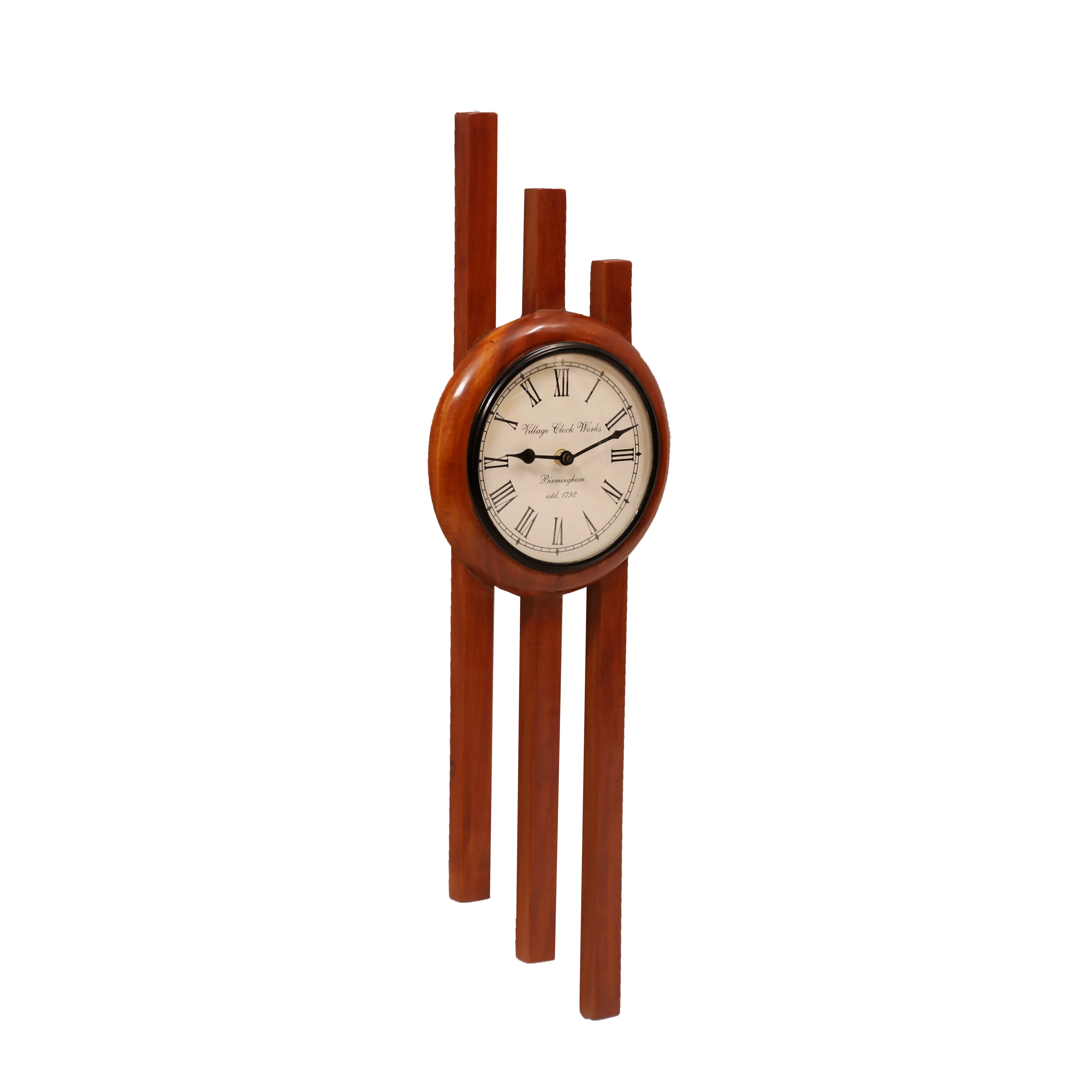 Long Strip Lines Wooden Designer Hanging Clock