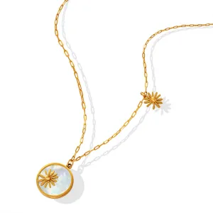 Luxurious Titanium Steel Pendant Necklace for Stylish Women