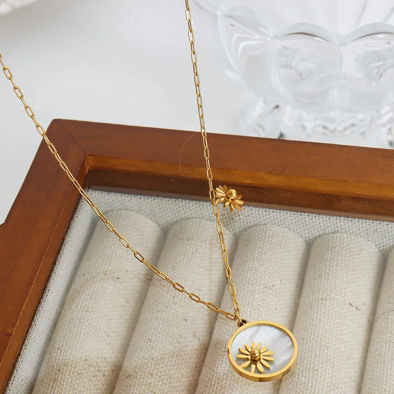 Luxurious Titanium Steel Pendant Necklace for Stylish Women